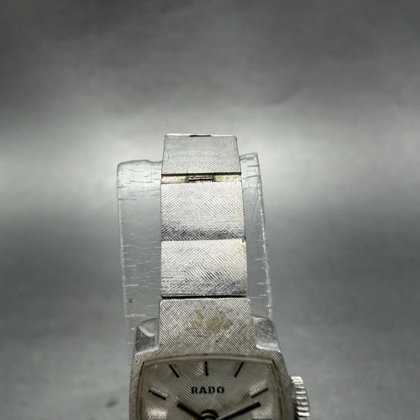 Rado Colline Watch Women 15mm Silver Dial Silver Tone Rectangle Manual Wind PART5