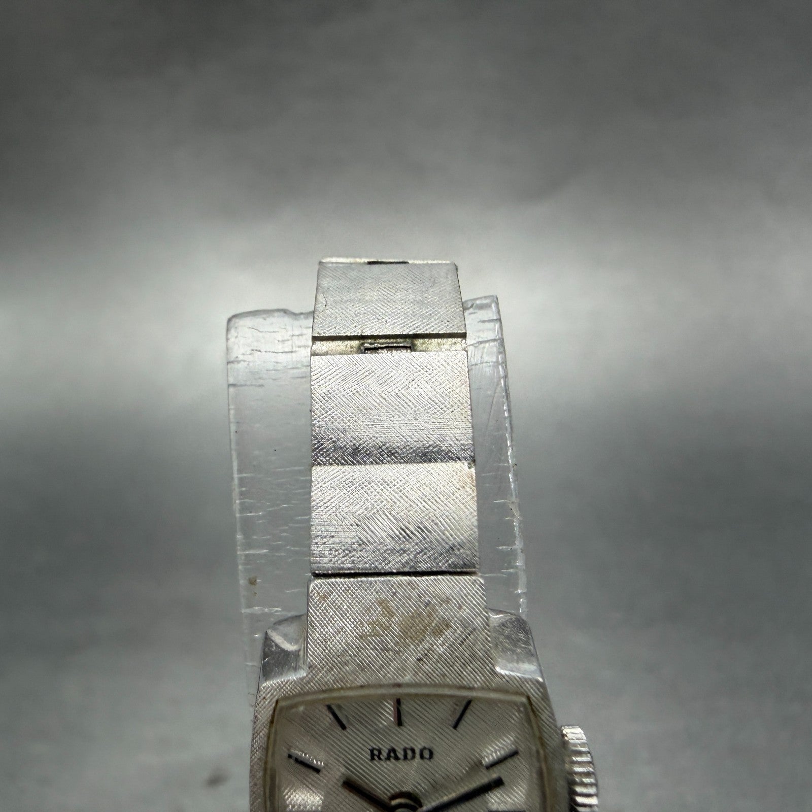 Rado Colline Watch Women 15mm Silver Dial Silver Tone Rectangle Manual Wind PART5