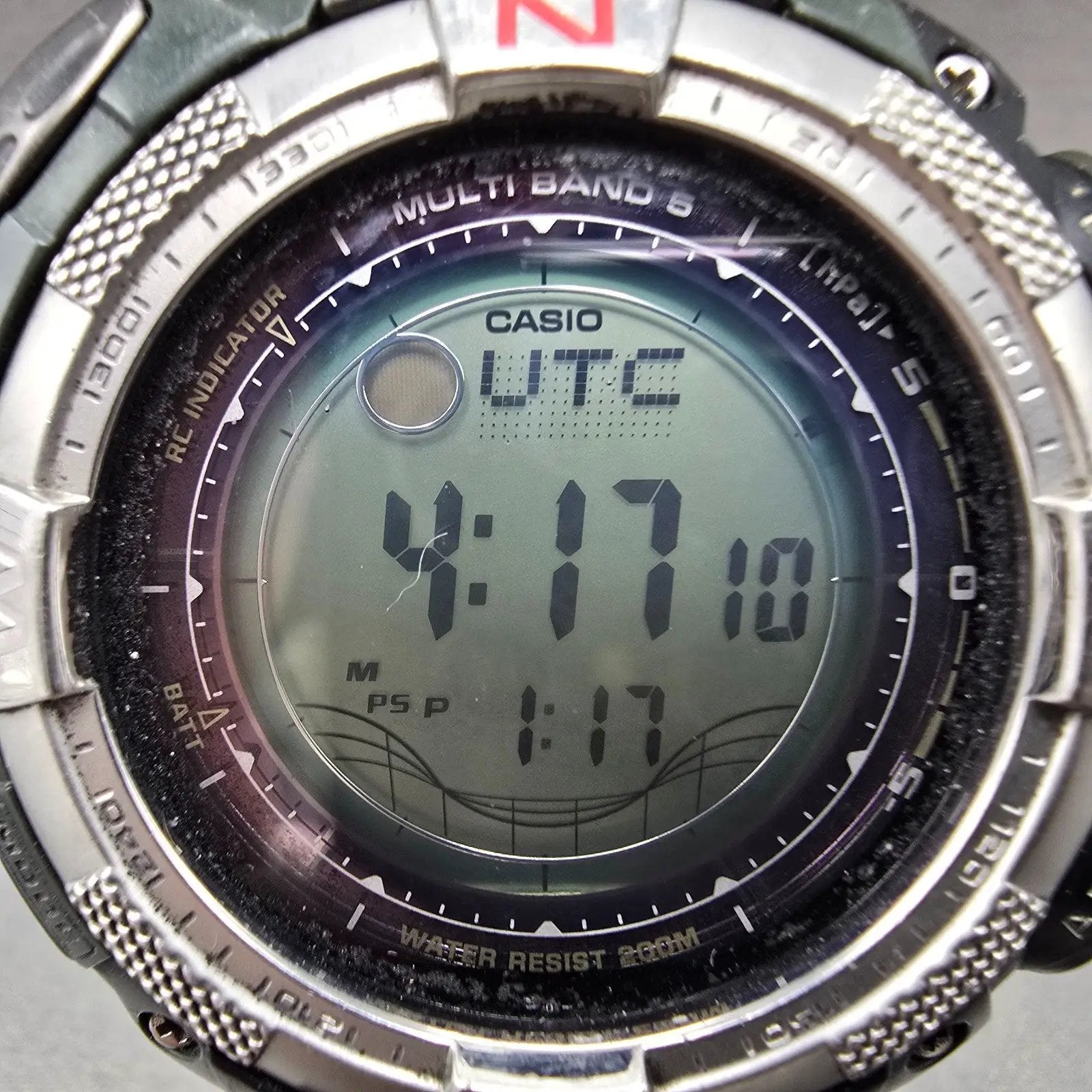Casio Pro Trek PAW-1500 Watch Men 52mm Black Solar Triple Sensor Alarm Round1
