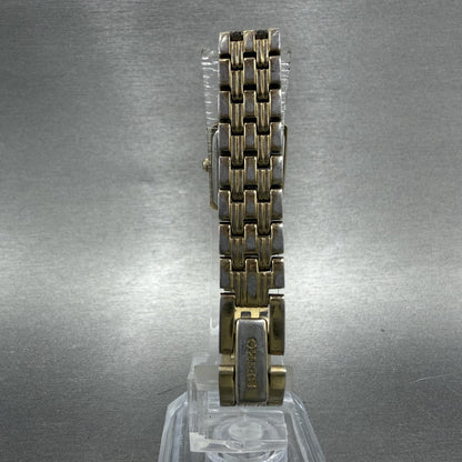 Seiko Tank Watch Women 16mm Champagne Dial Gold Tone Rectangle 1N010FH0 New Bat7
