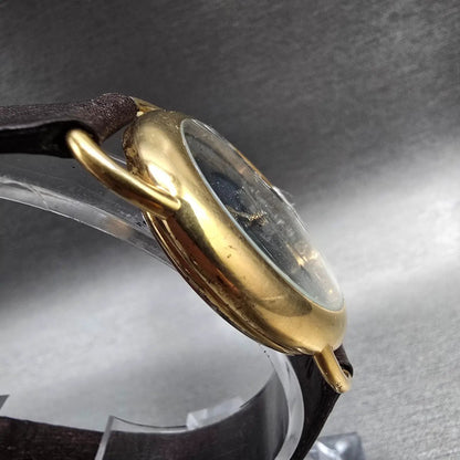Pulsar Moon Phase Watch Men 33mm Black Dial Gold Tone V338-6000 New Battery READ3