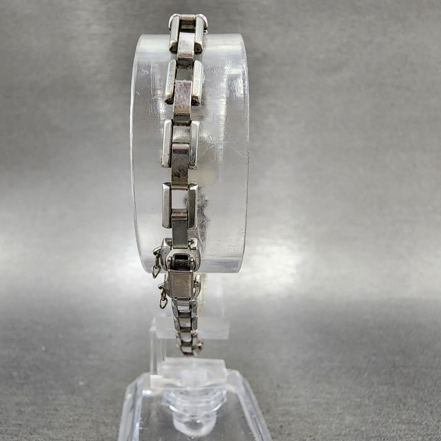 Hamilton Watch Women 14mm Silver Dial 10K Gold Filled Rectangle Manual Wind Runs7