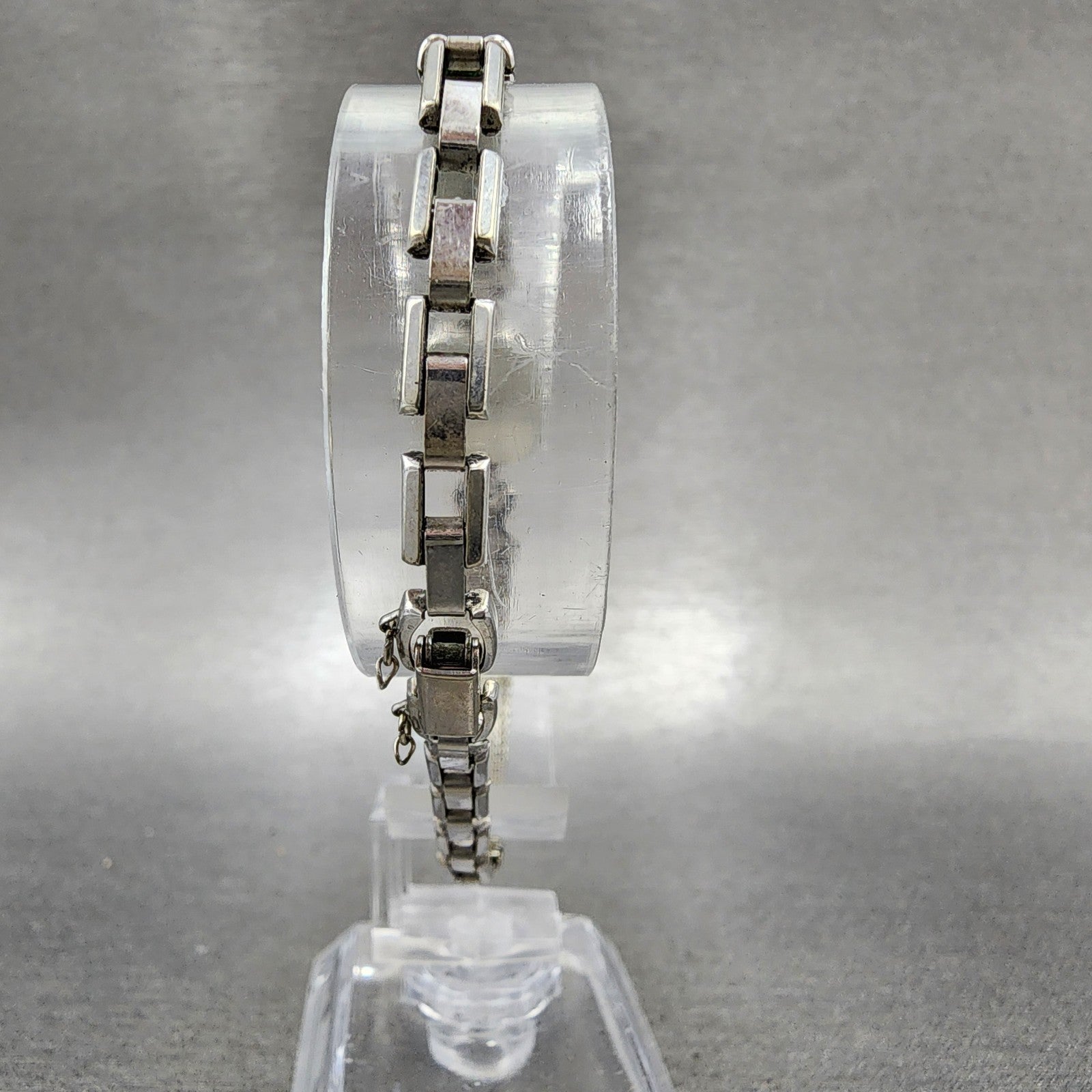 Hamilton Watch Women 14mm Silver Dial 10K Gold Filled Rectangle Manual Wind Runs7