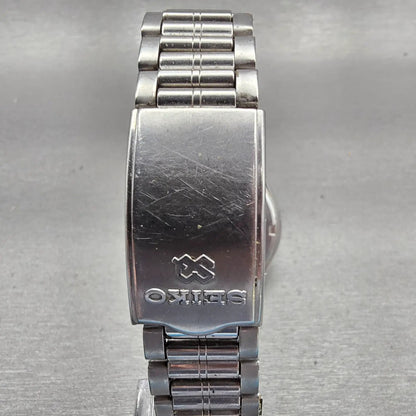 Seiko SQ Watch Men 36mm Silver Dial Silver Tone Daydate Round 5Y23-7029 New Batt8