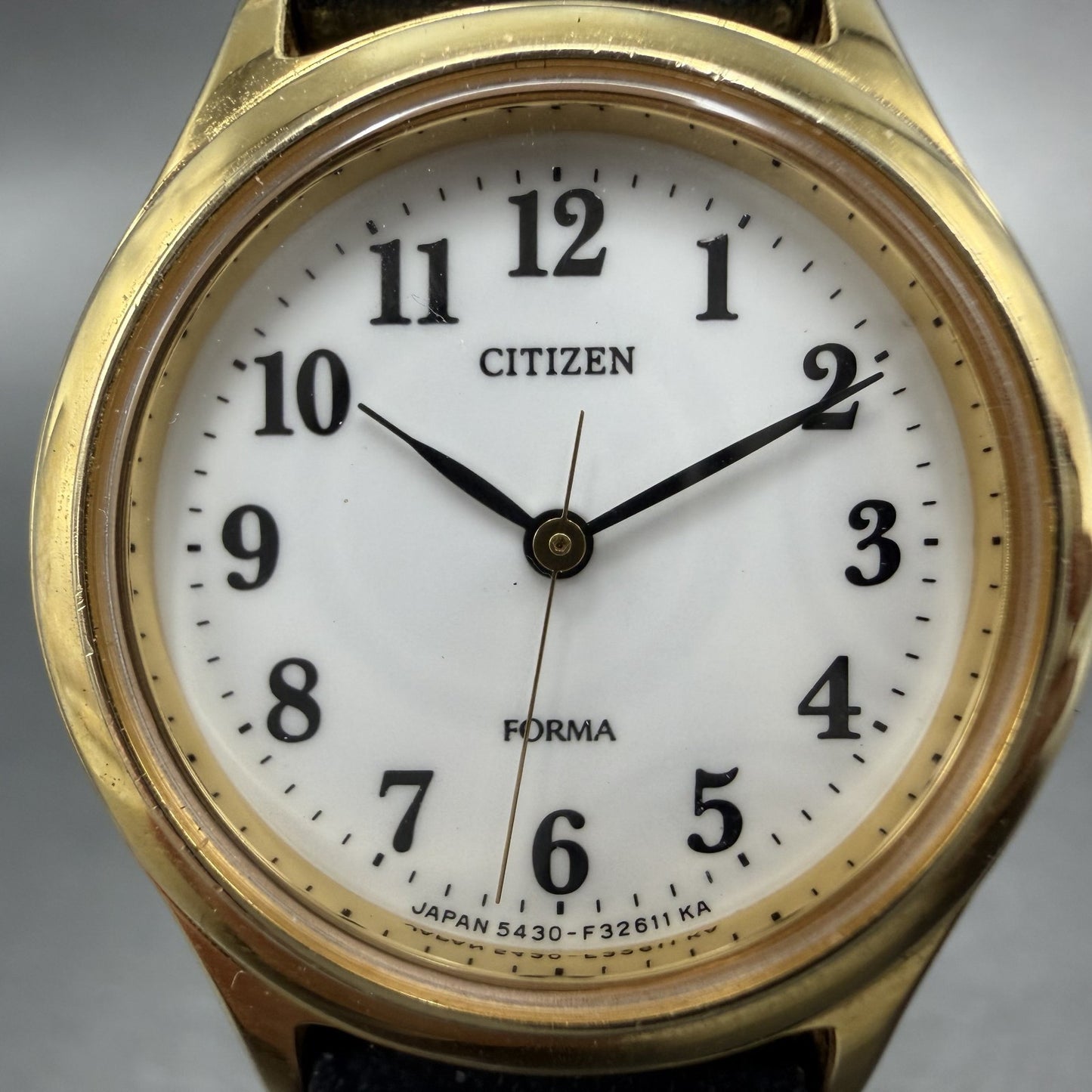 Citizen Forma Watch Women 24mm White Dial Gold Tone Round 5430-F40063 New Batt A1