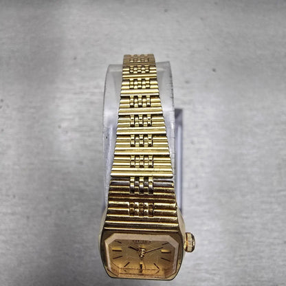 Citizen CQ Watch Women 25mm Champagne Dial Gold Tone 4-0403255 New Battery VTG4
