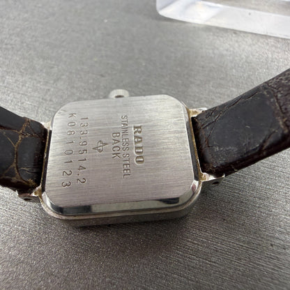Rado Tank Watch Women Silver Dial Silver Tone Rectangle 133.9514.2 PARTS10