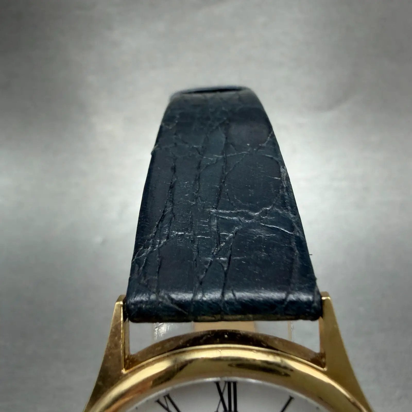 Wittnauer Watch Men 33mm White Dial Gold Tone Round Date Roman Numerals New Batt4