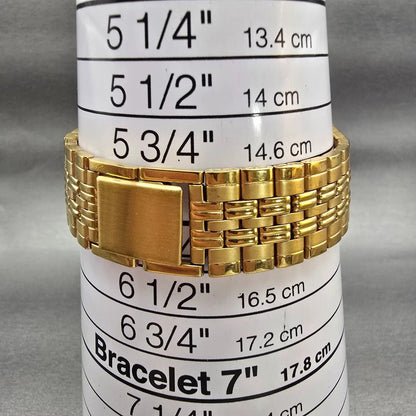 Citizen Watch Men 27mm Champagne Dial Gold Tone Daydate 1000-S63863 New Battery9