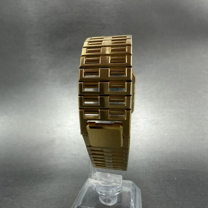 Seiko Lassale Tank Watch Men 25mm Champagne Dial Gold 2F50-5669 New Battery NOS7