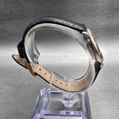 Skagen Watch Women 26m Gray Dial Two Tone Round 3SGSB Leather Band New Battery8