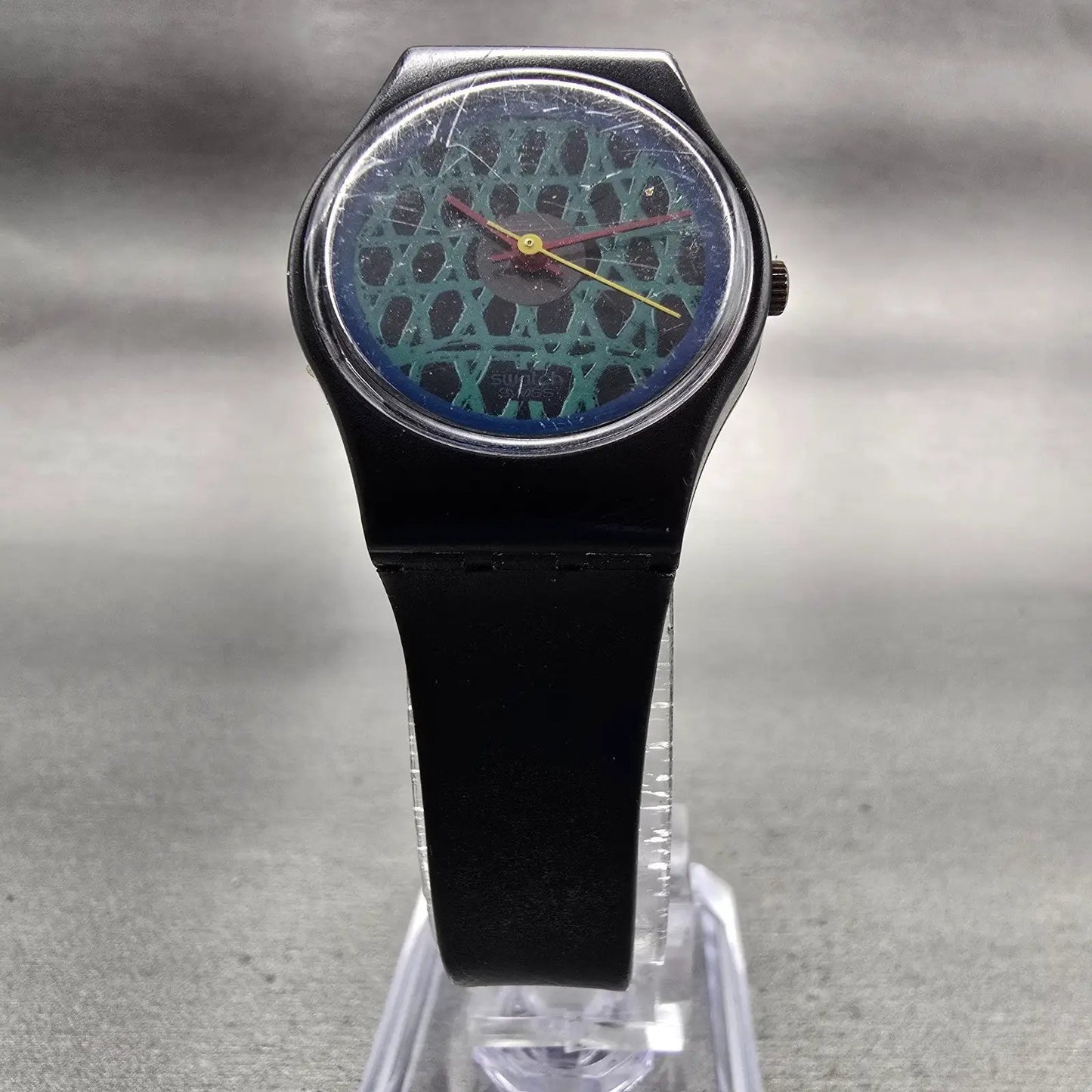 Swatch Lady Chelsea Watch Women 25mm Black Dial Black Tone Round LB112 New Batt5