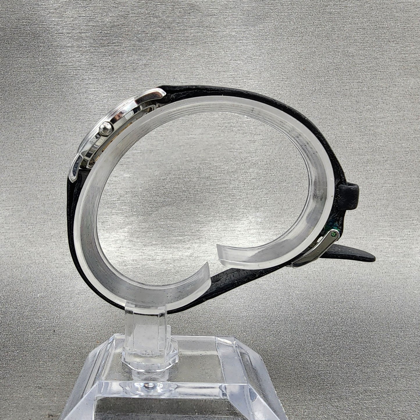 Movado Muesem Watch Women 26mm Black Dial Silver Tone NO BACK!! New battery7
