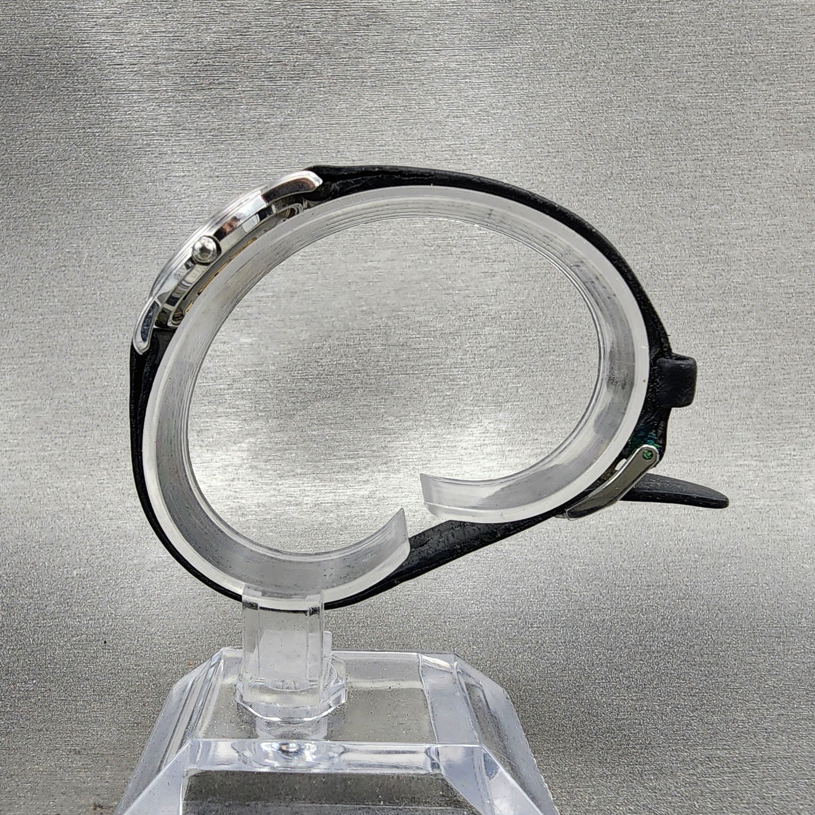 Movado Muesem Watch Women 26mm Black Dial Silver Tone NO BACK!! New battery7