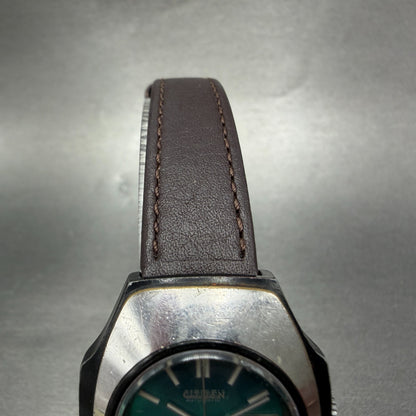 Citizen Automatic Watch Women 29mm Blue Green Dial Silver Daydate 4-661052 Runs4