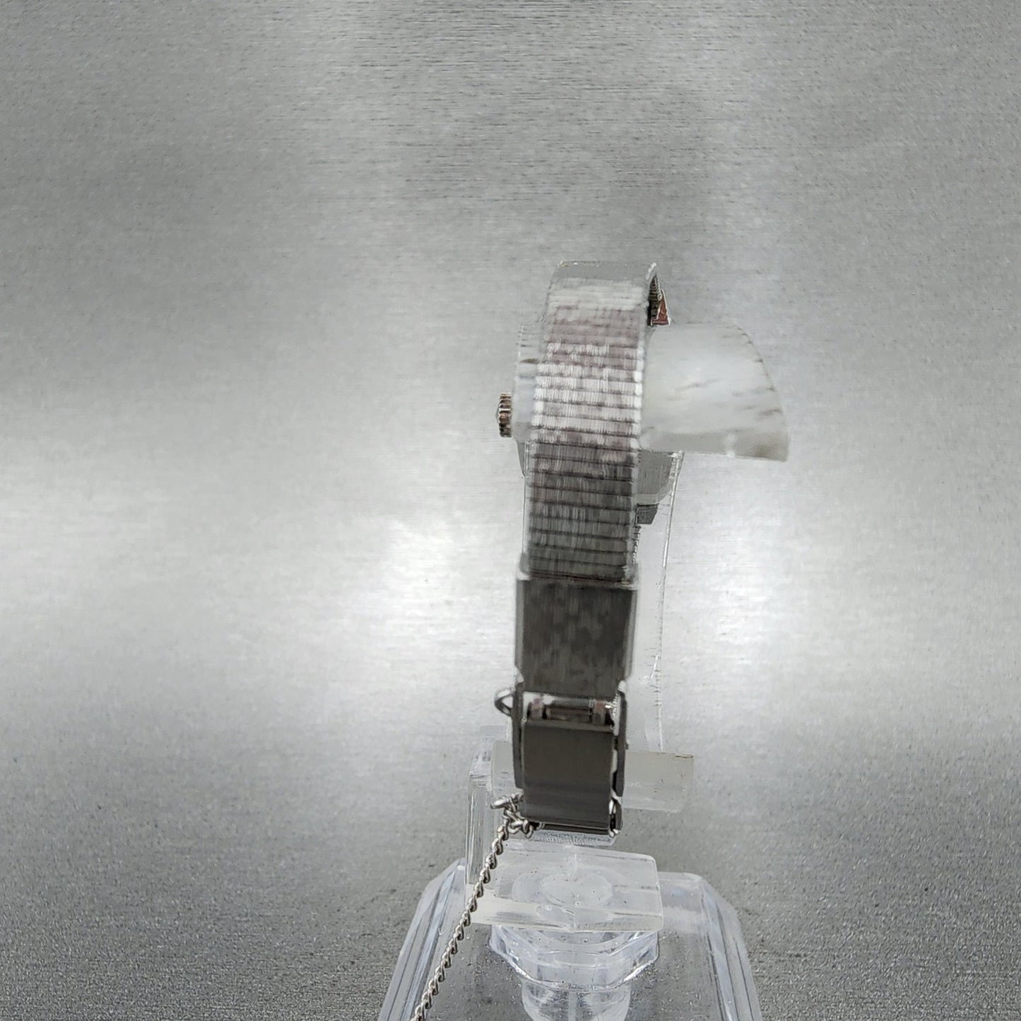 Seiko Watch Women 17mm Silver Dial Gold Plated Rectangle Manual 173280 Runs7