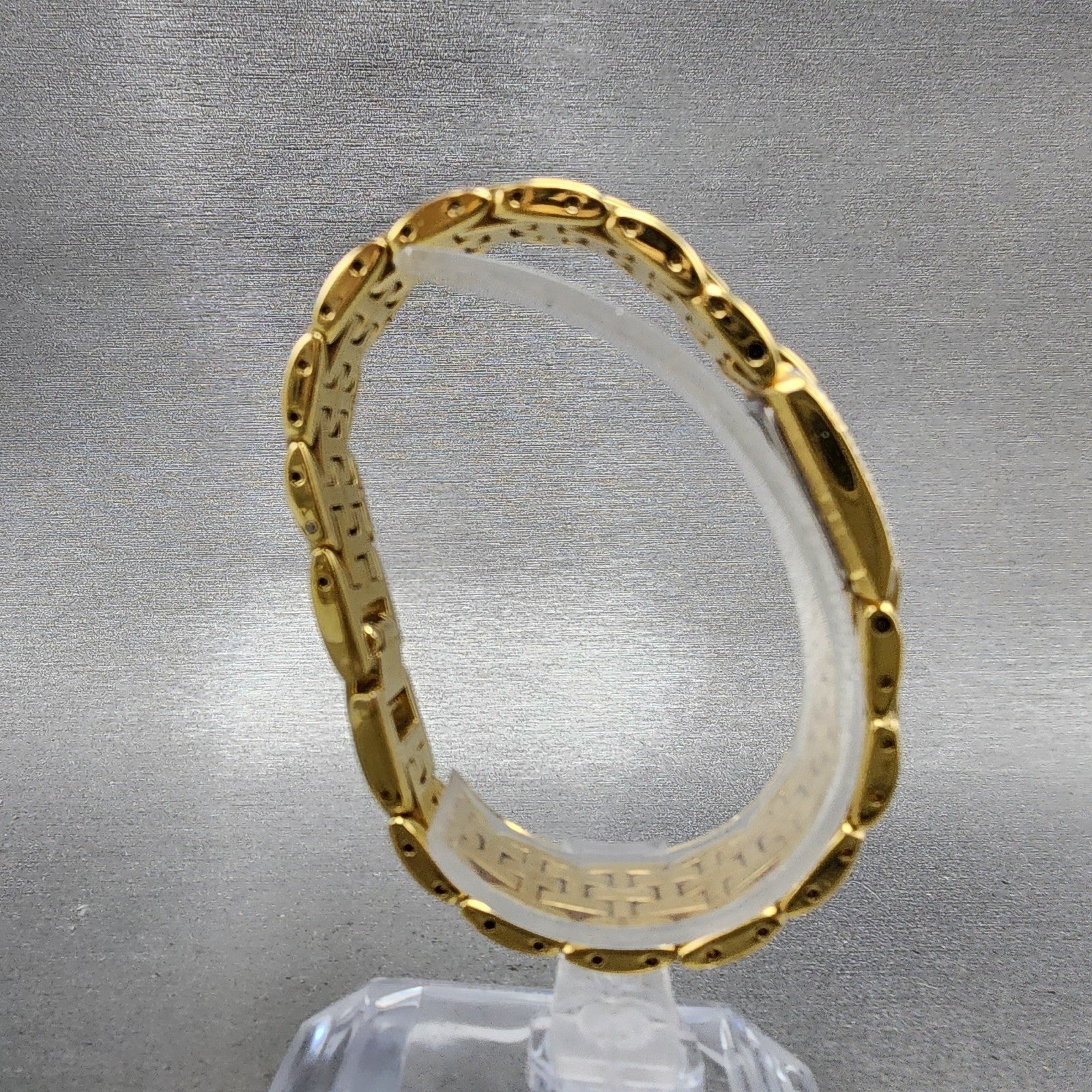 Citizen Elegance Tank Watch Women 15mm Champagne Dial Gold Tone New Battery8