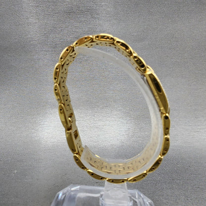 Citizen Elegance Tank Watch Women 15mm Champagne Dial Gold Tone New Battery8
