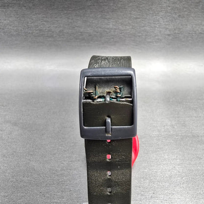 Swatch Compu-Tech Watch Men 34mm Gray Dial Red Case Date GR401 New Battery7