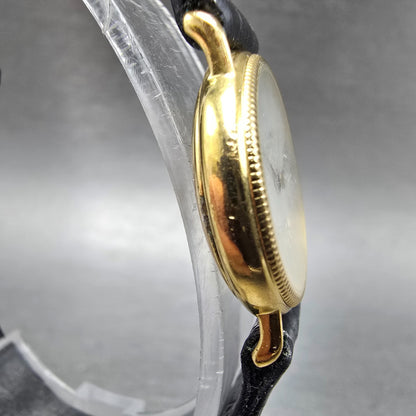Raymond Weil Watch Women 23mm White Dial Gold Plated Date Round 5314 New Batt JH3