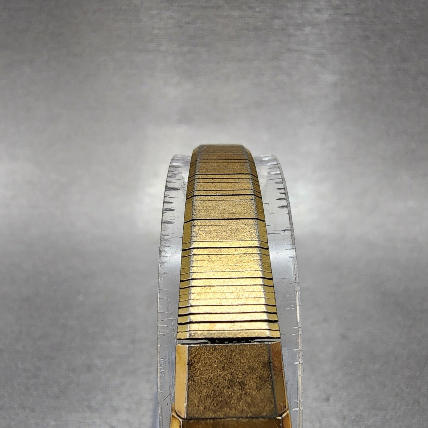 Seiko Tank Watch Women 12mm Champagne Dial Gold Tone 2e20-5029 New Battery