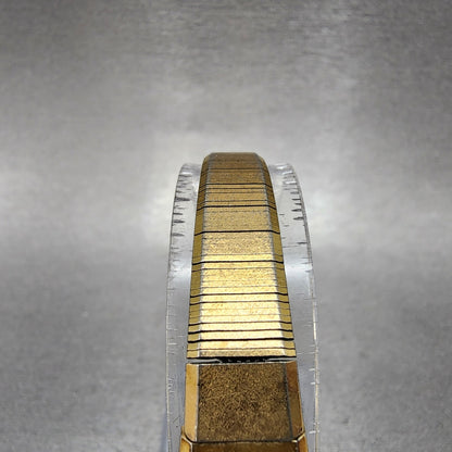 Seiko Tank Watch Women 12mm Champagne Dial Gold Tone 2e20-5029 New Battery
