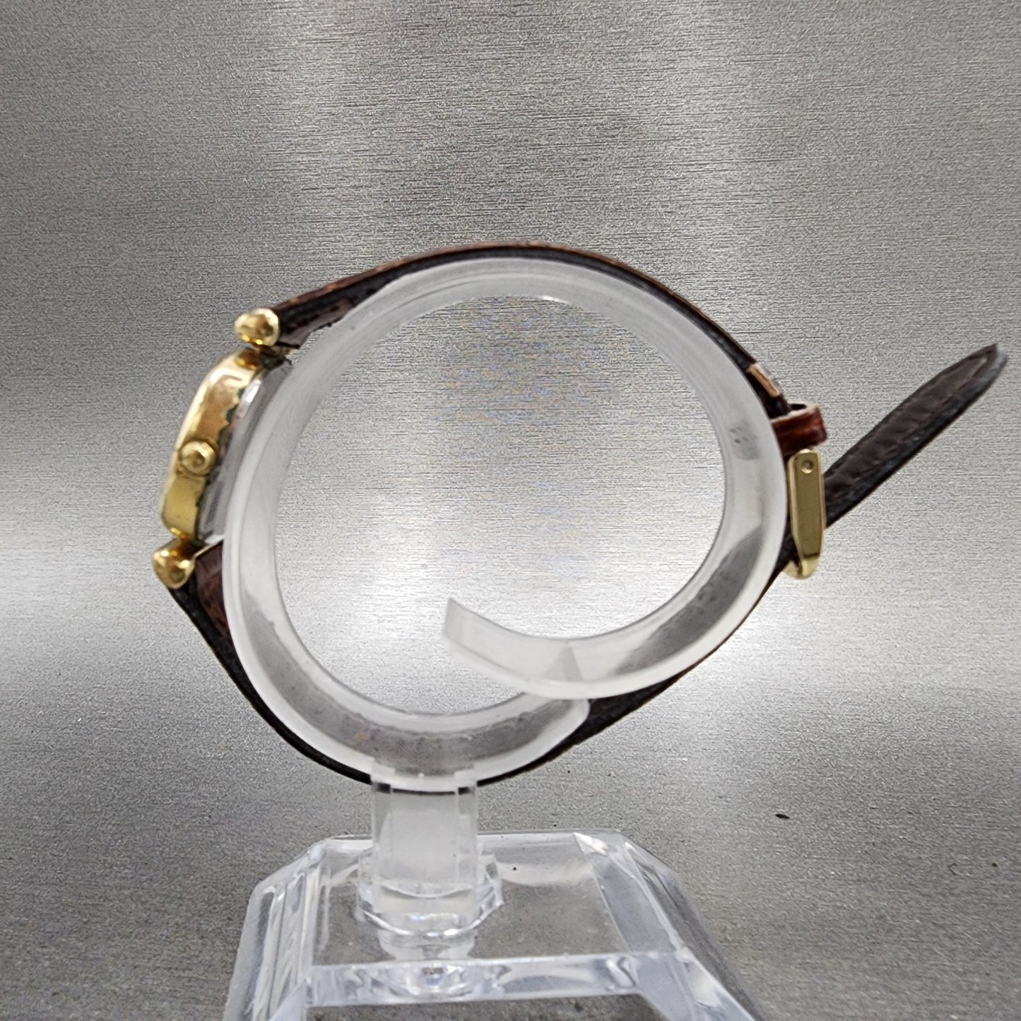 Seiko Watch Women 25mm Black Dial Gold Tone Oval 23205400 New Battery6