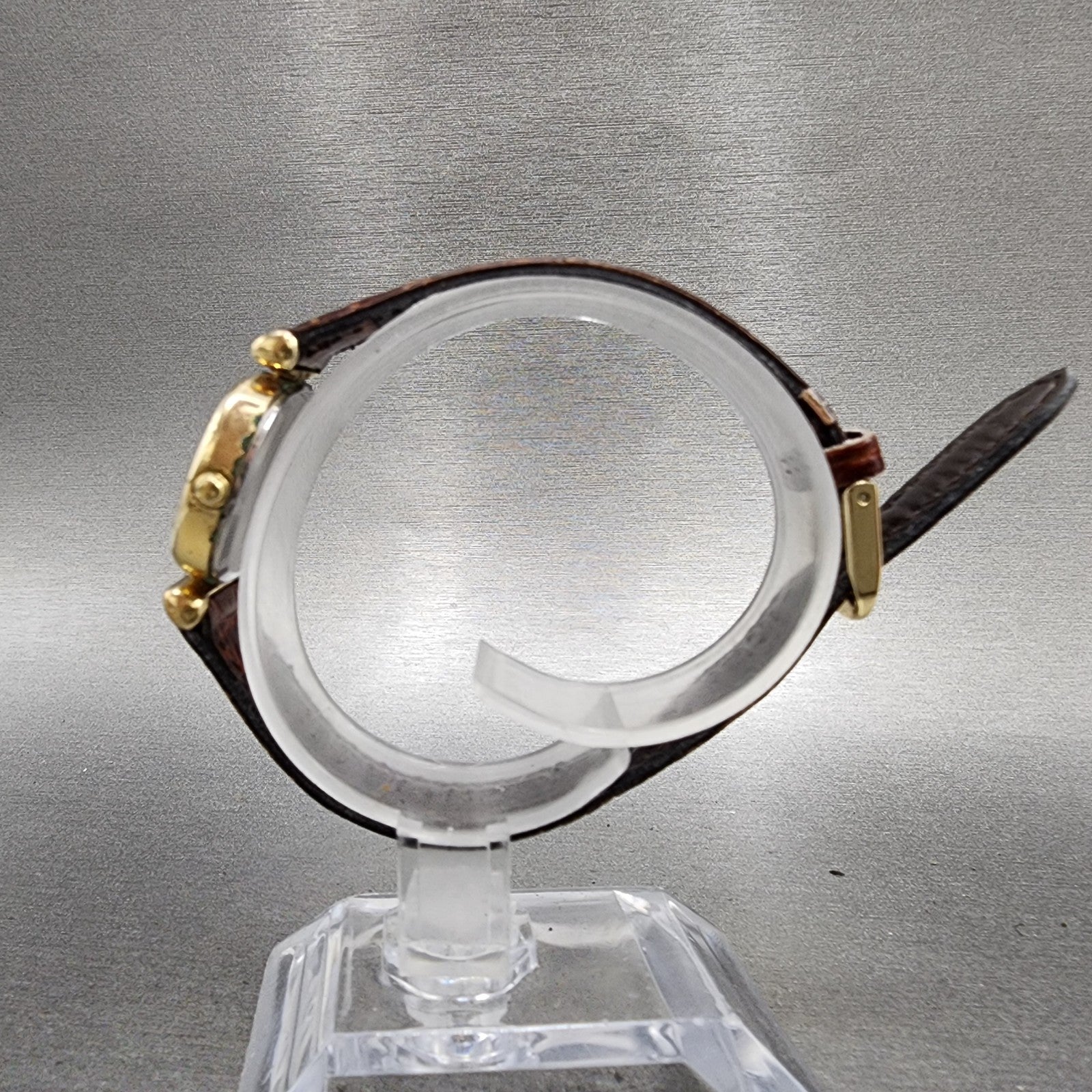 Seiko Watch Women 25mm Black Dial Gold Tone Oval 23205400 New Battery6