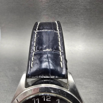 Citizen Reguno Solar Watch Men 40mm Black Dial Steel Daydate J800-R006185 Runs4