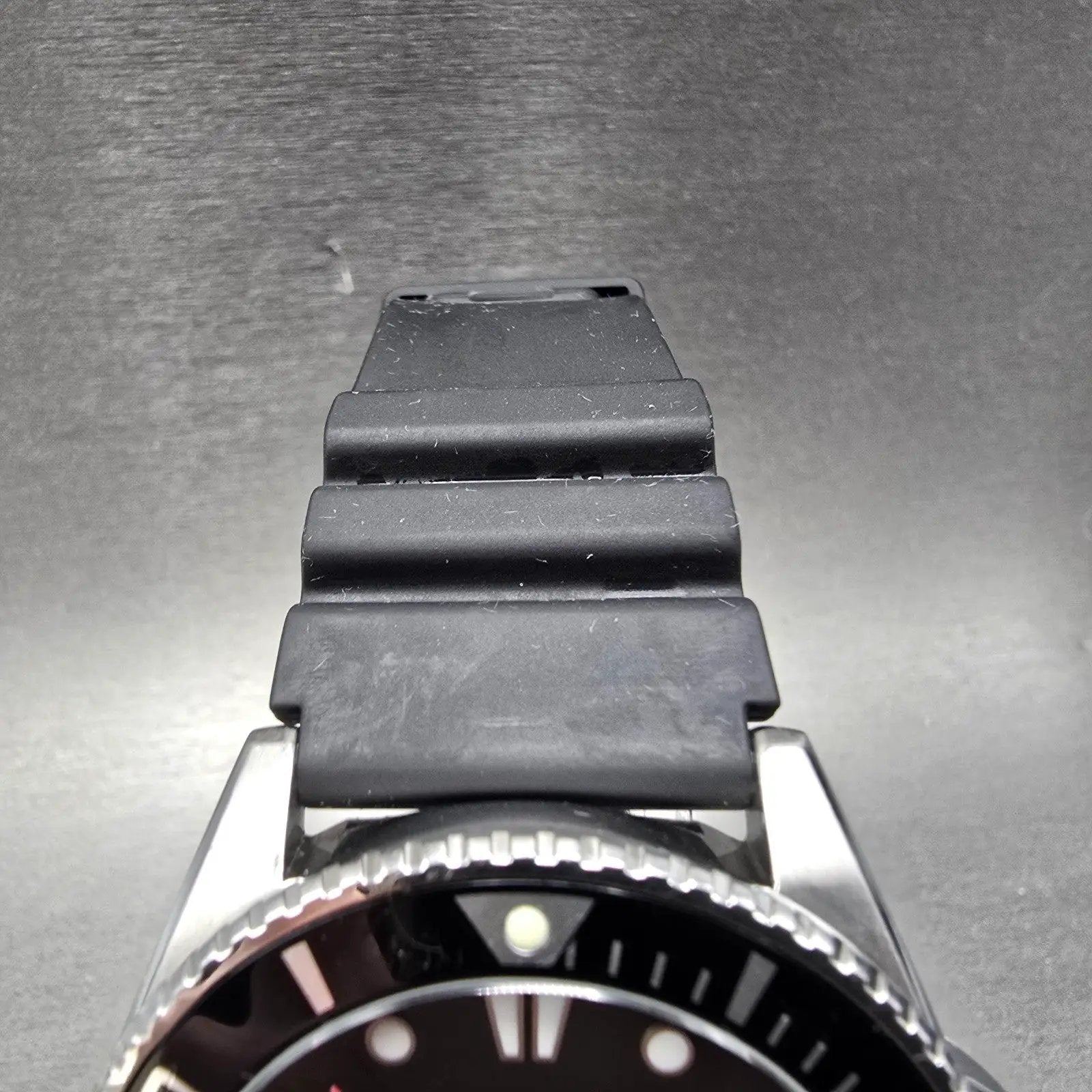 Casio Duro Dive Watch Men 44mm Black Dial Silver Tone Date Round MDV-106 NewBatL4