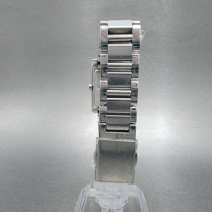 Seiko Lukia Tank Watch Women 24mm Silver Dial Silver Tone 7n820dk0 New Battery7