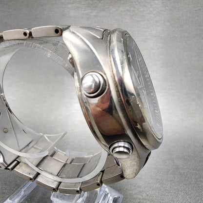 Casio Waveceptor WVQ500 Watch Men 42mm Black Dial Steel Analog Digital Chrono3