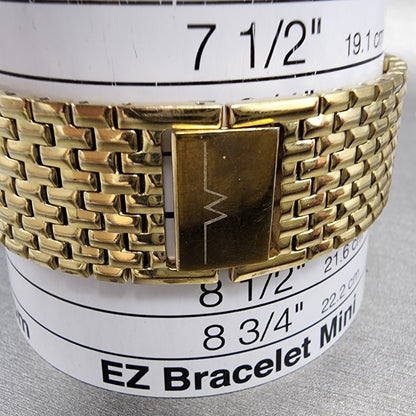 Wittnauer Tank Watch Men 32mm Gold Dial Gold Tone Rectangle 11D000 PARTS11