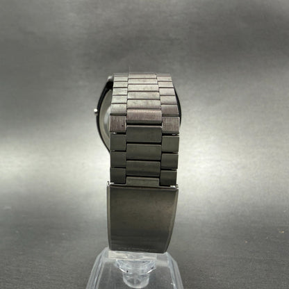 Casio 58 S005 Watch Men 36mm Digital Silver Tone Daydate New Battery Vintage ABC8