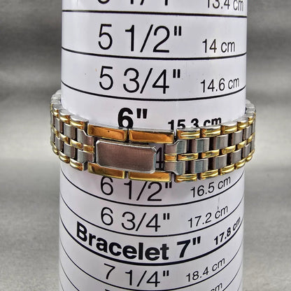 Citizen Vega Junction Watch Women 24mm Ivory Dial Two Tone 6A31-L02907 New Batt9
