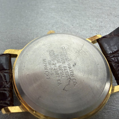 Citizen Coca Cola Watch Unisex 32mm Gold Dial Gold Tone Round New Battery9