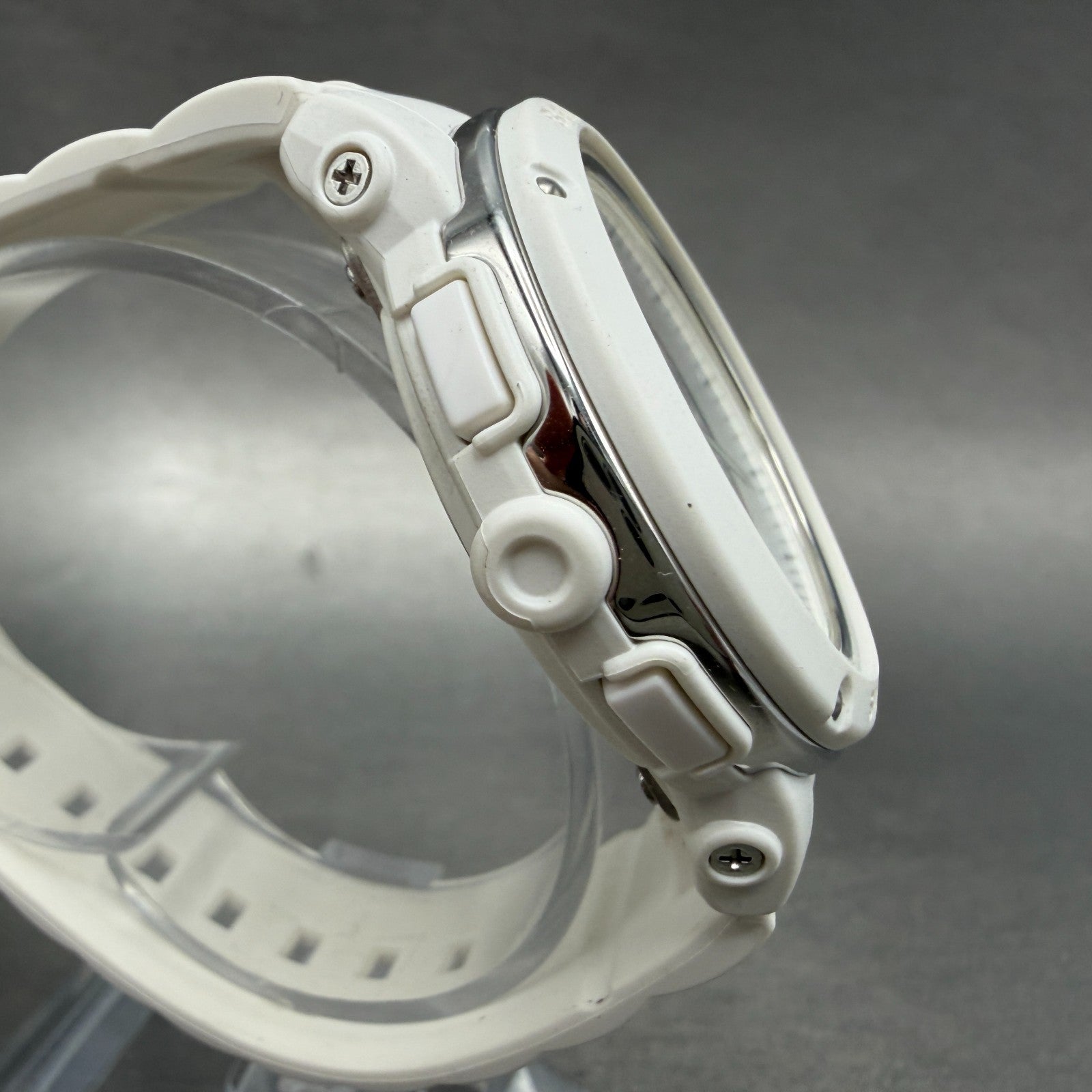 Casio Baby-G Watch Women 43mm Analog Digital White Alarm Chrono BGA-152 New Batt3