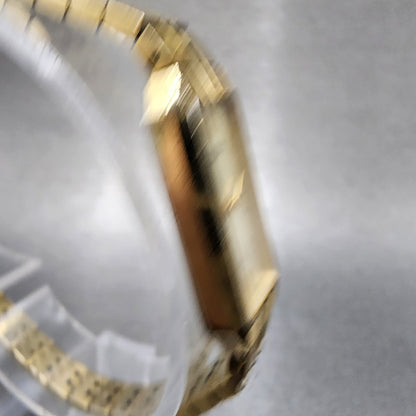 Citizen CQ Tank Watch Women 13mm Champagne Dial Gold Tone 6421S18523 NewBattery3