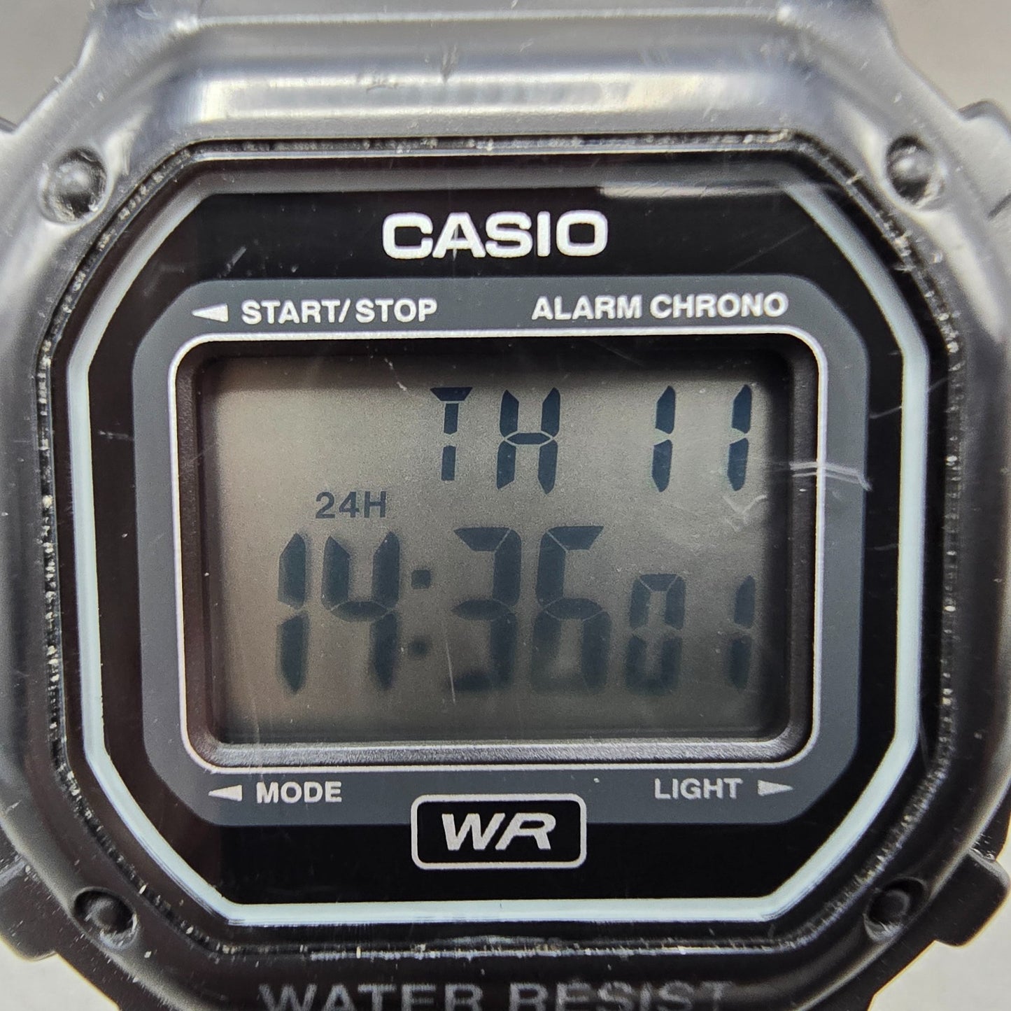 Casio Illuminator F-108WH Watch Men 43mm Black Alarm Chrono Digital New BatteryG1