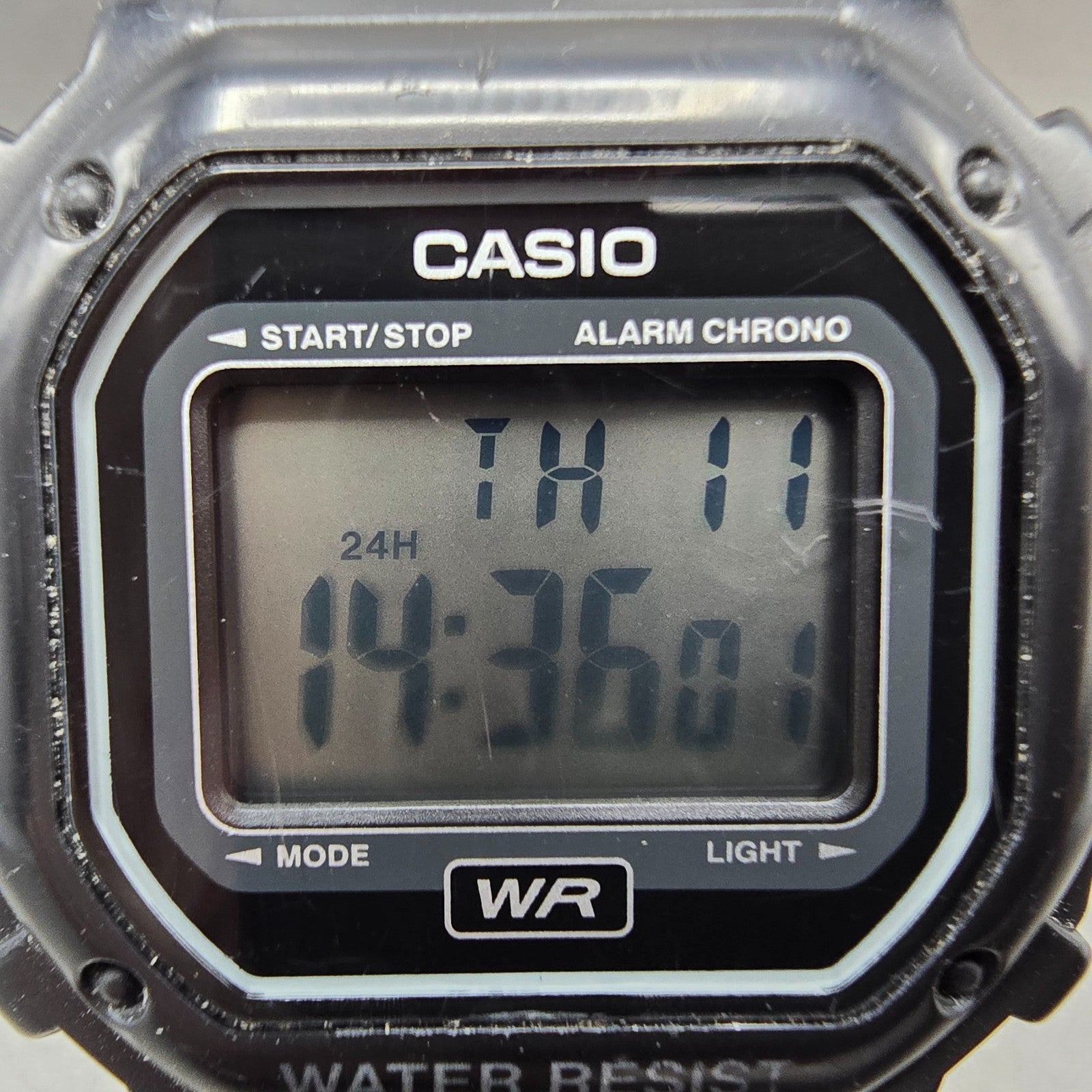 Casio Illuminator F-108WH Watch Men 43mm Black Alarm Chrono Digital New BatteryG1