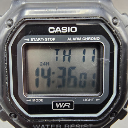 Casio Illuminator F-108WH Watch Men 43mm Black Alarm Chrono Digital New BatteryG1