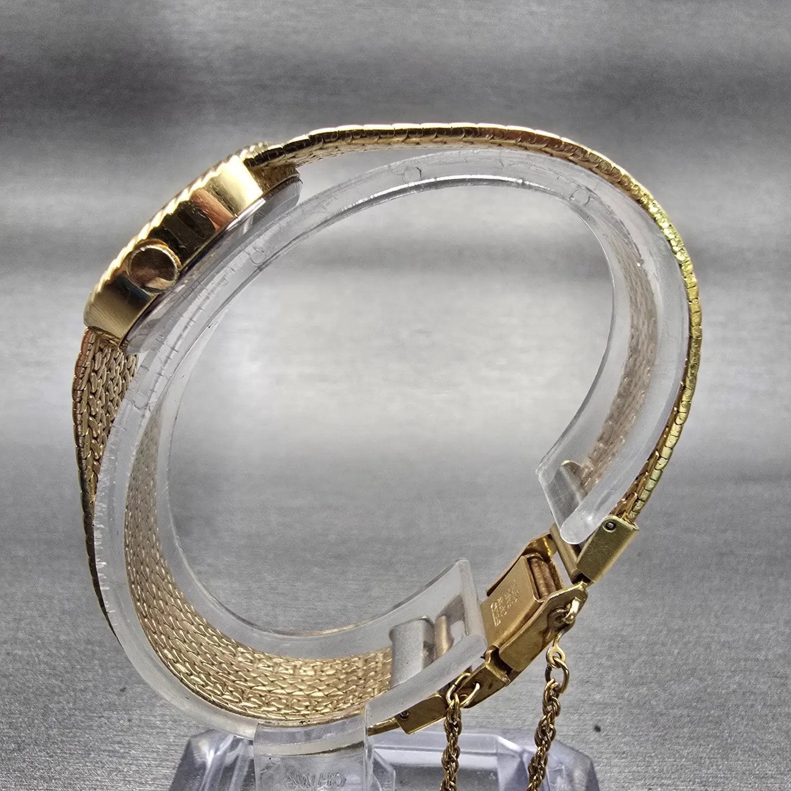 Seiko Watch Women 22mm Gold Dial Gold Tone Round 1400-0479 New Battery Vintage6