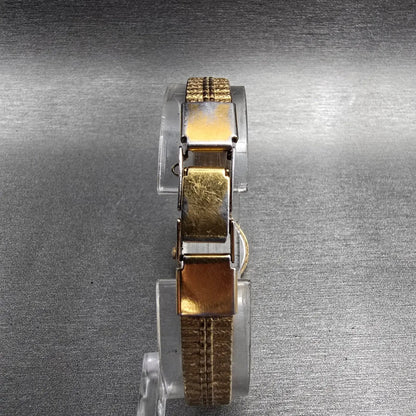 Seiko Watch Women 19mm Champagne Dial Gold Tone Round 2Y00-0189 New Battery7