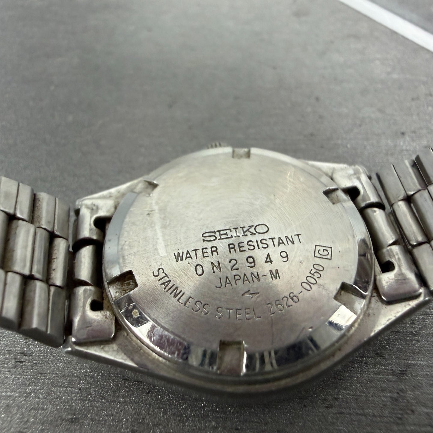 Seiko Watch Women 26mm Black Dial Silver Tone Daydate 2626-0050 New Battery VTG9