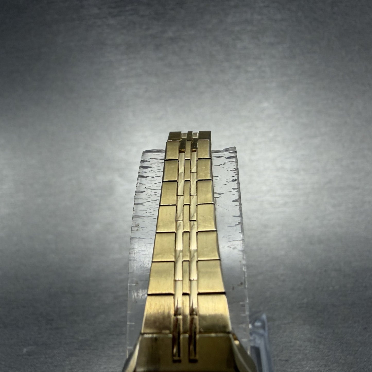Seiko Watch Women 16mm Gold Dial Gold Tone Octagon 2C20-5209 New Battery5