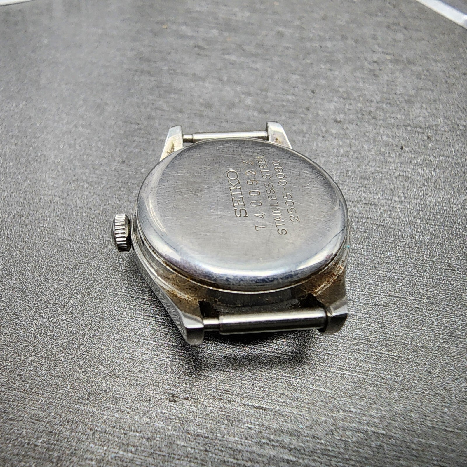 Seiko Seikomatic Lady Watch Women 22mm Silver Dial Steel Date Round Runs8