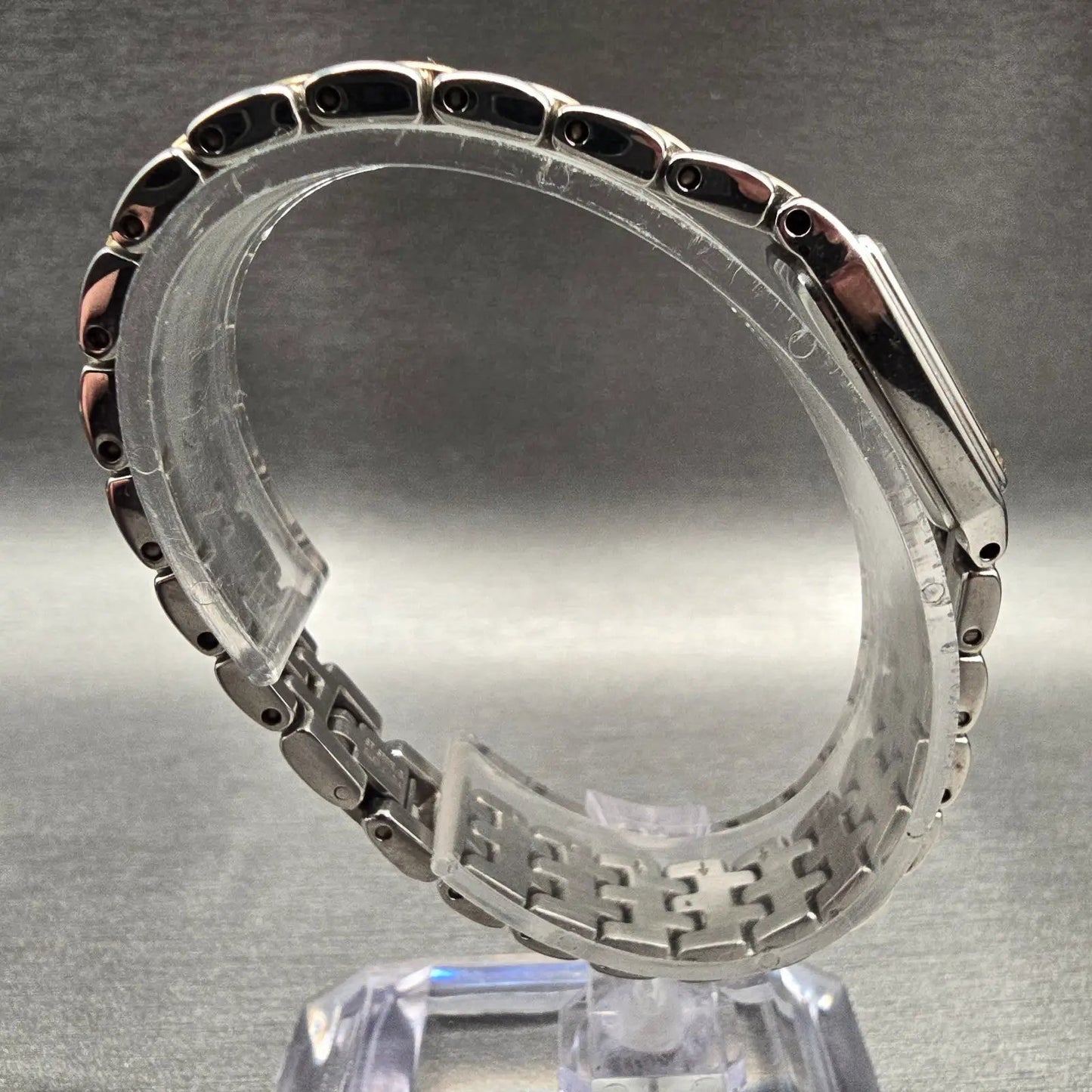 Seiko Tank Watch Women 13mm MOP Dial Silver Tone Rectangle 2E20-0AS0 New Batt8
