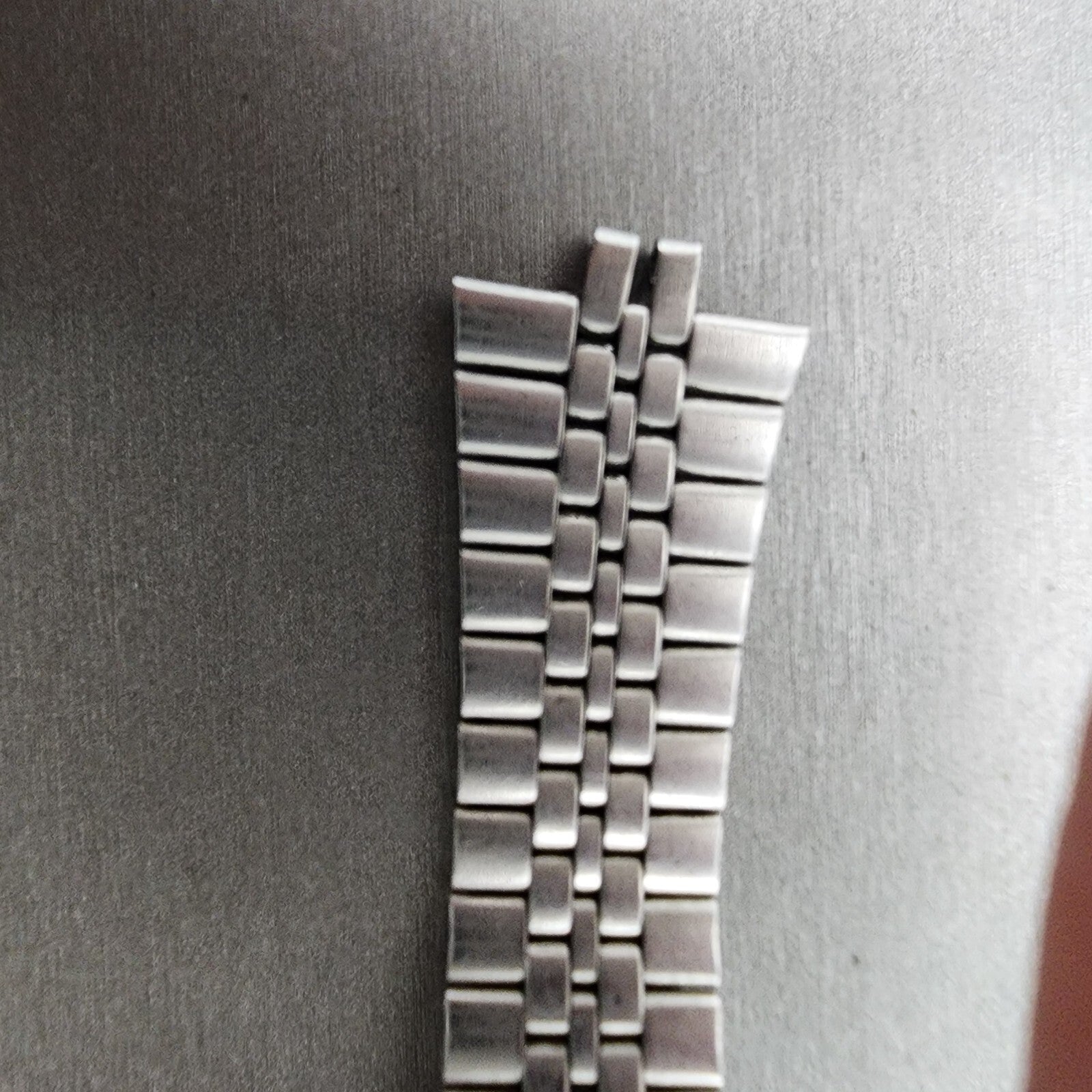 VTG Seiko Watch Bracelet 20mm Stainless Steel 5 Link Tri Folding Clasp no endlin1