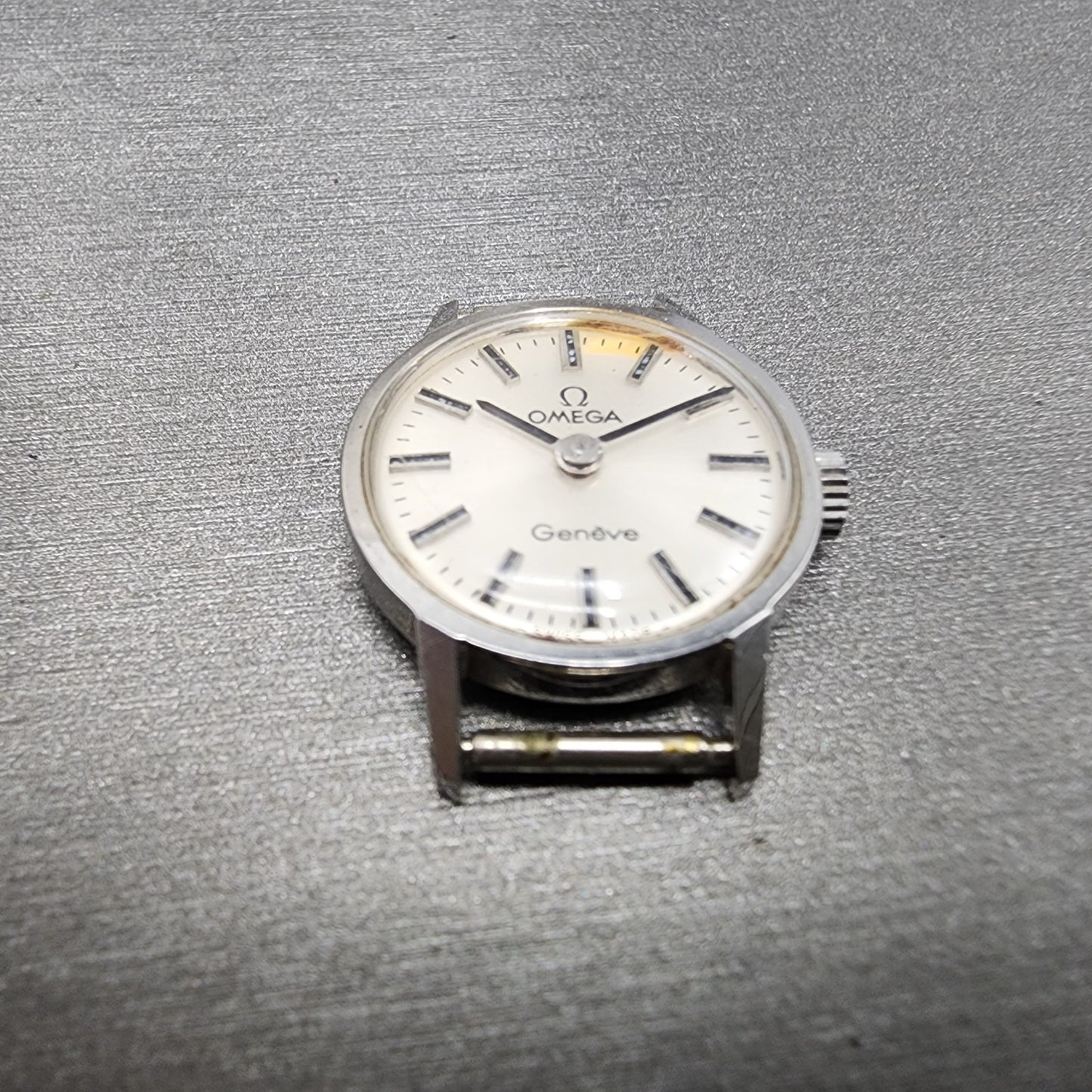 Omega Geneve Watch Women 20mm Silver Dial Steel Round Manual 511.0451 PARTS3