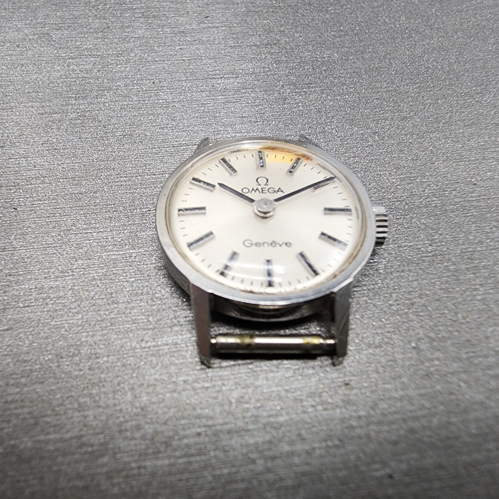 Omega Geneve Watch Women 20mm Silver Dial Steel Round Manual 511.0451 PARTS3